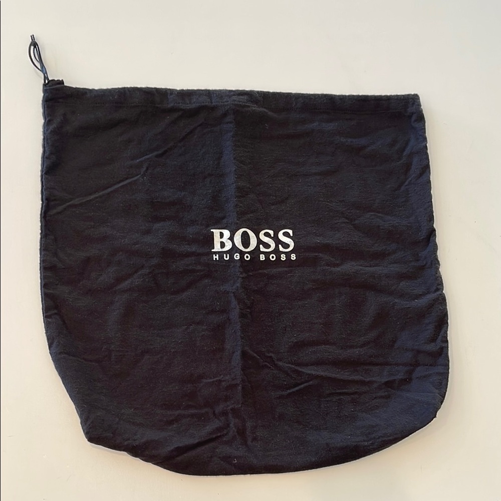 Hugo Boss Dust Bag Black Cloth Drawstring Shoes Travel Storage 18" x 18" NEW